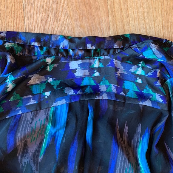 Kirna Zabete at Target Abstract Print Button Down - Picture 7 of 7